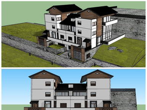 精品現(xiàn)代風(fēng)格山地別墅SU模型設(shè)計(jì)圖 山地建筑的藝術(shù)表達(dá)