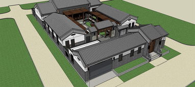 新中式別墅與四合院 傳統(tǒng)與現(xiàn)代的融合典范與SU模型資源獲取